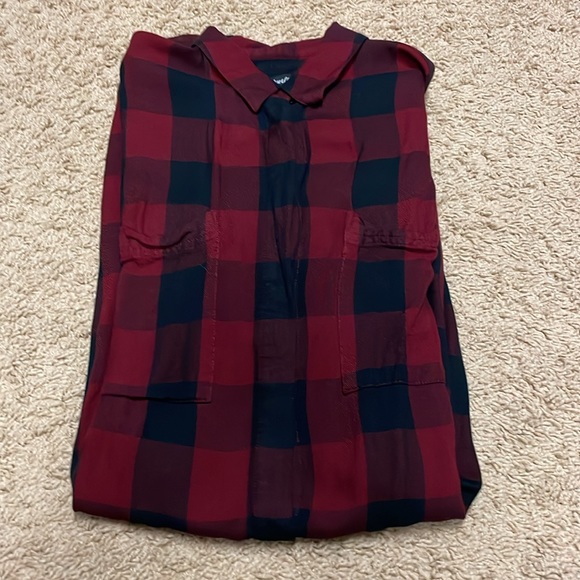 Madewell plaid flannel dress - Picture 7 of 8